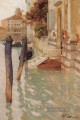 am Canal Grande Impressionismus Norwegische Landschaft Frits Thaulow Venedig